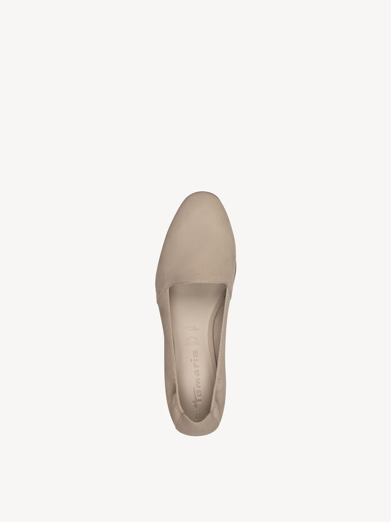 Tamaris Lederslipper - Beige