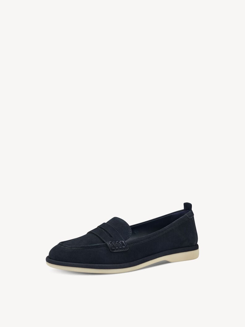 Tamaris Lederslipper - Blau