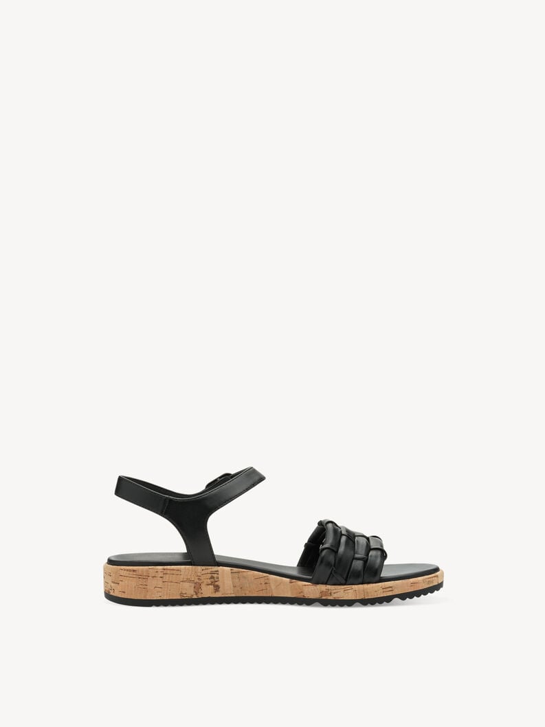 Tamaris Ledersandalette - Schwarz
