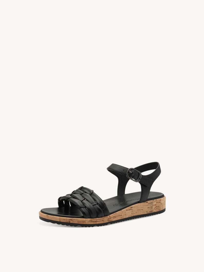 Tamaris Ledersandalette - Schwarz