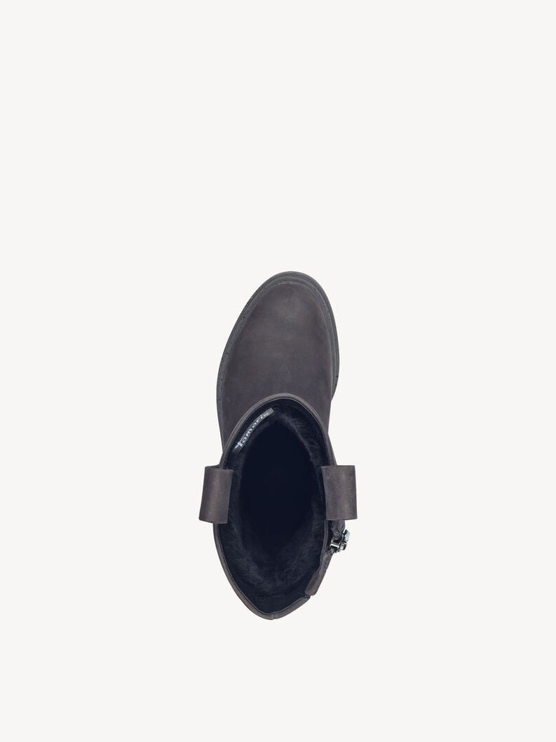Tamaris Lederstiefelette - Grau Warmfutter