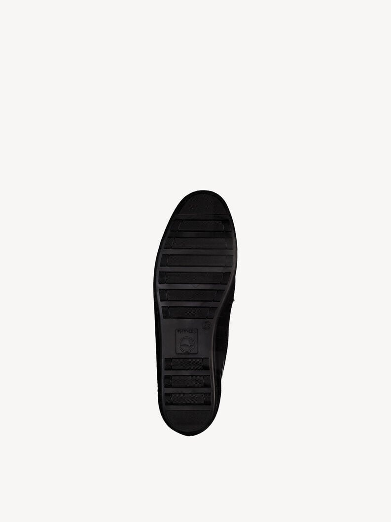 Tamaris Ledermoccassin - Schwarz