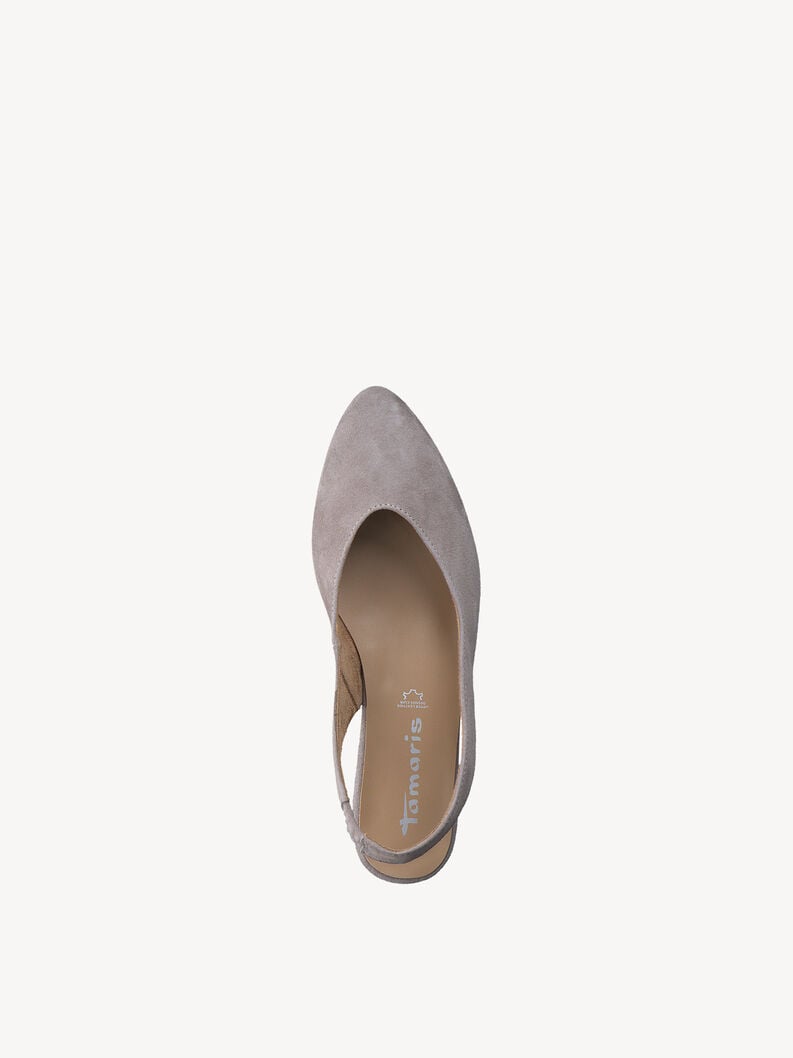 Tamaris Lederslingballerinas - Beige