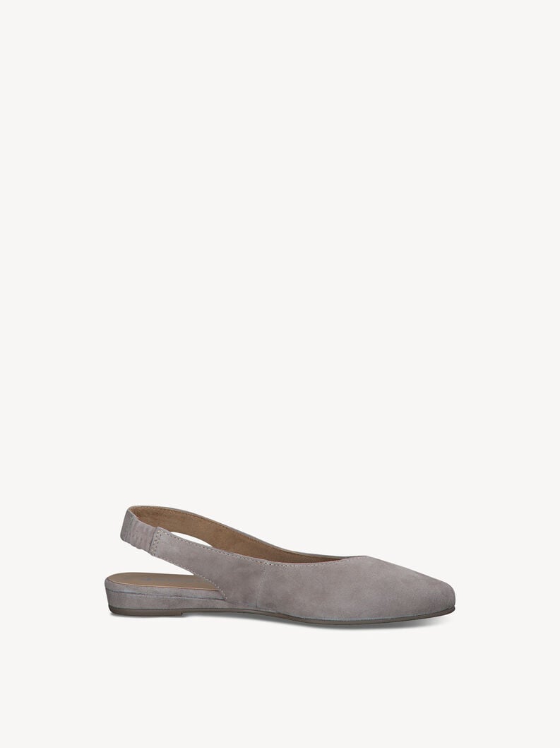 Tamaris Lederslingballerinas - Beige