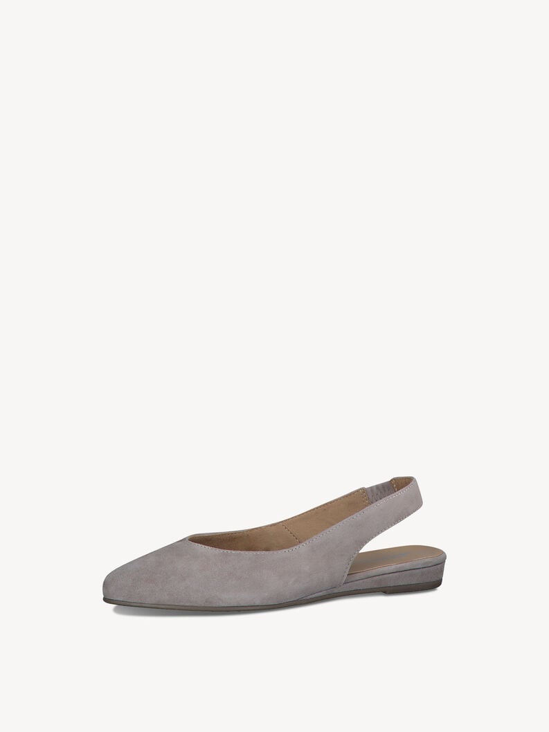 Tamaris Lederslingballerinas - Beige