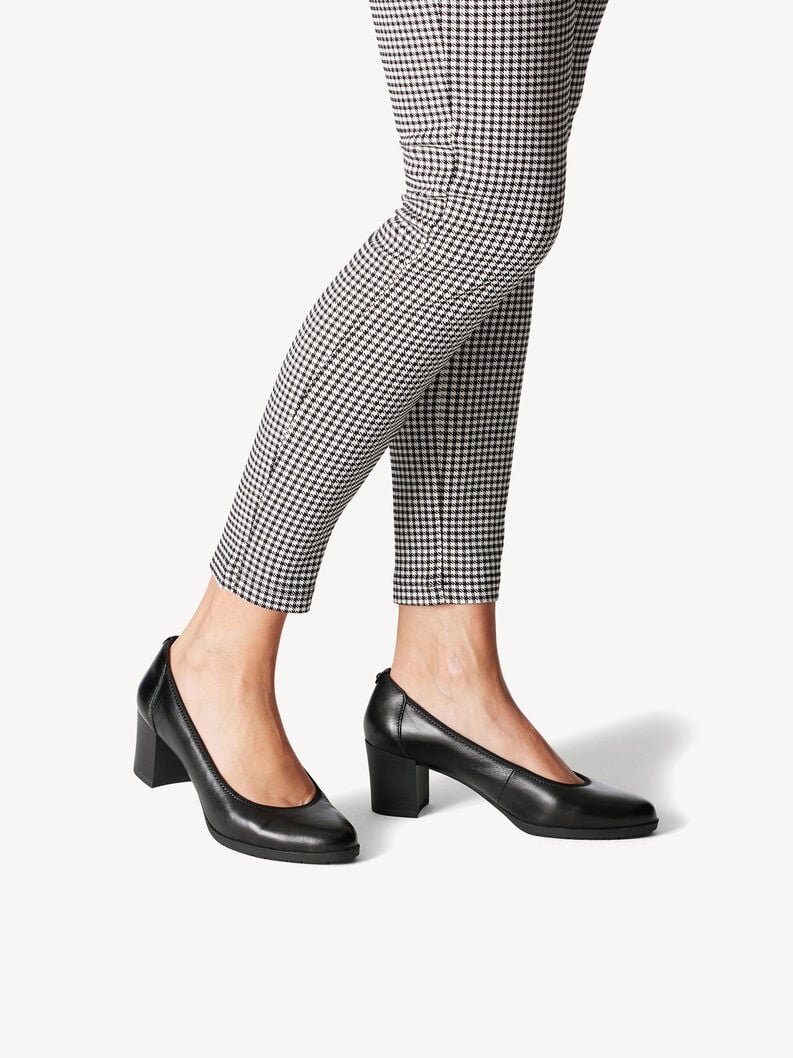 Tamaris Lederpumps - Schwarz