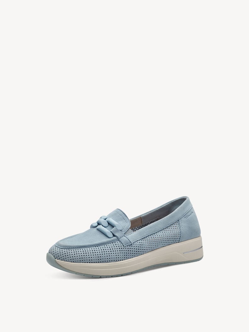 Tamaris Lederslipper - Blau