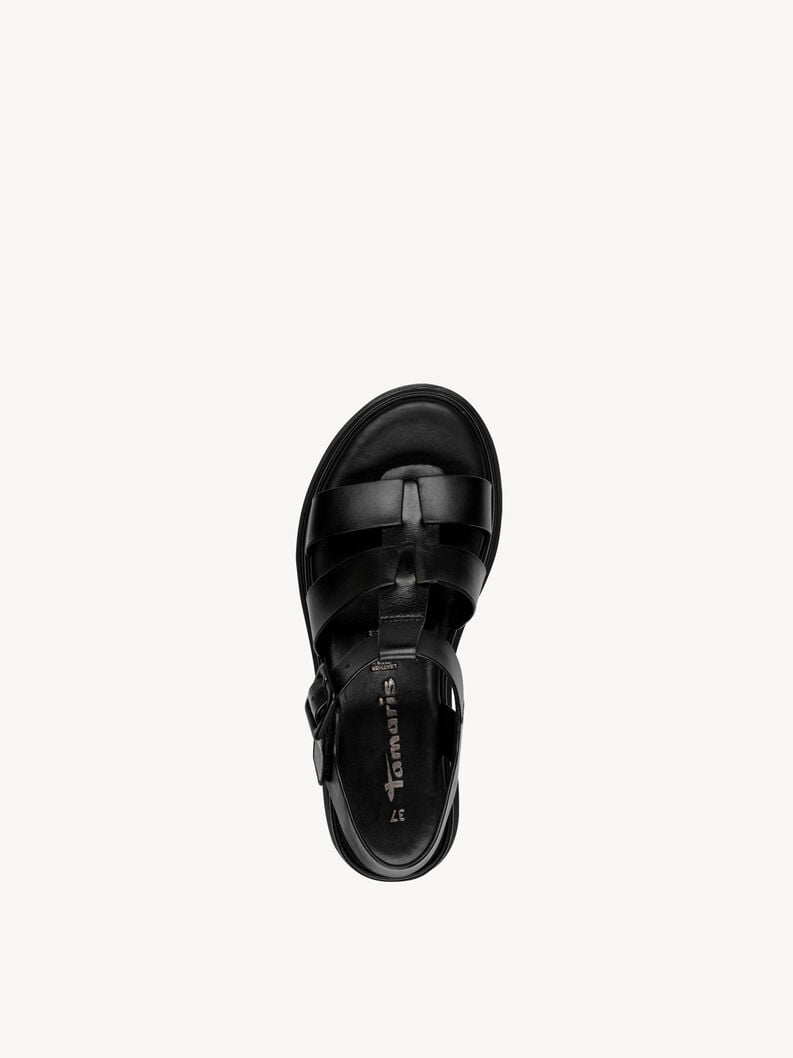 Tamaris Ledersandalette - Schwarz