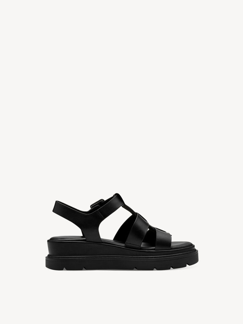 Tamaris Ledersandalette - Schwarz