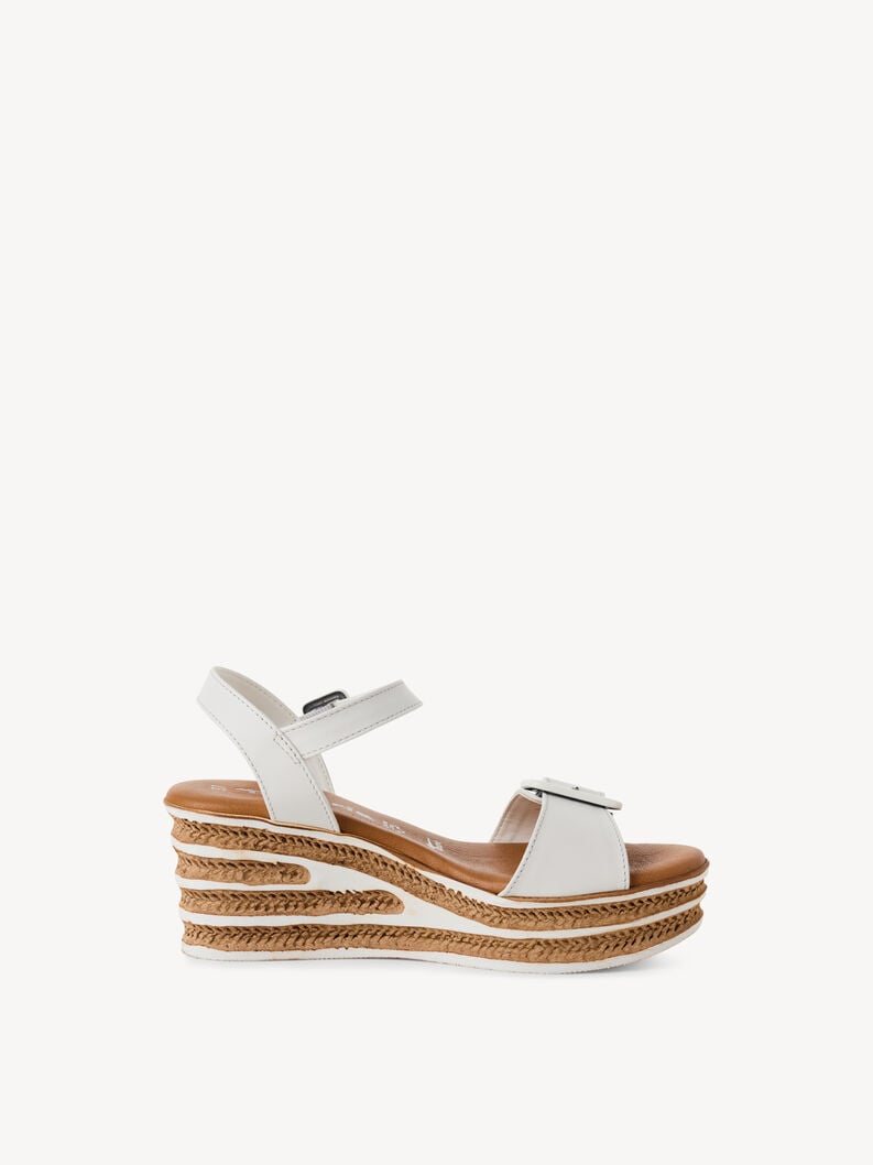 Tamaris Ledersandalette - Weiß