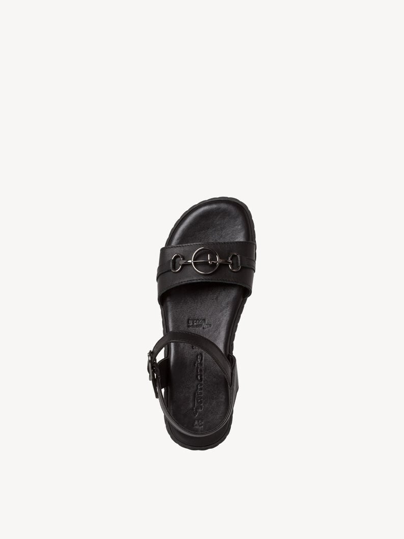 Tamaris Ledersandalette - Schwarz