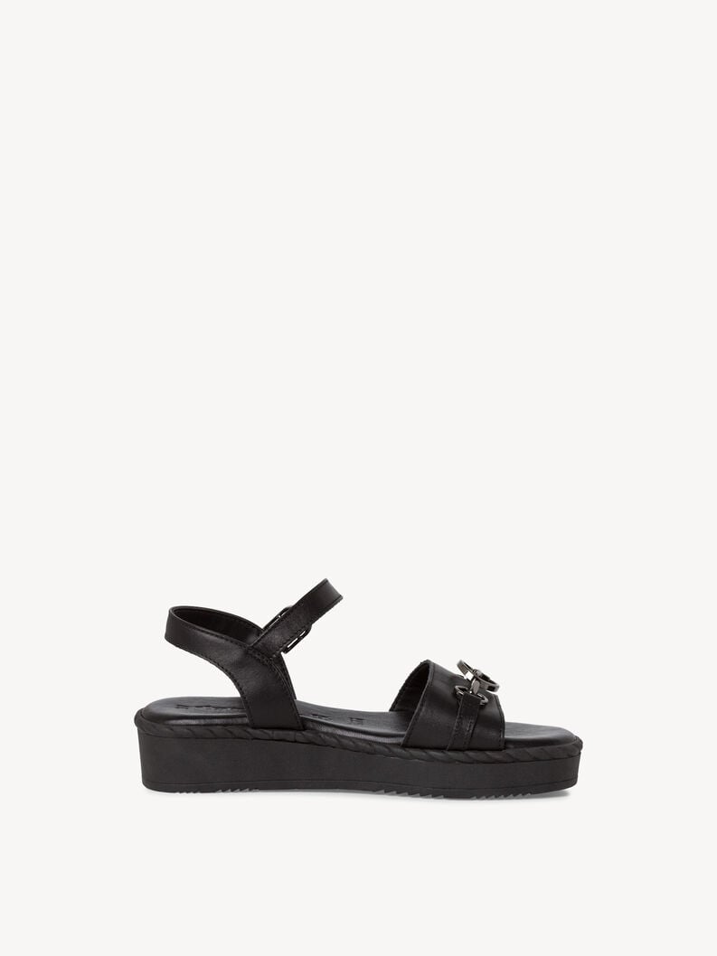 Tamaris Ledersandalette - Schwarz