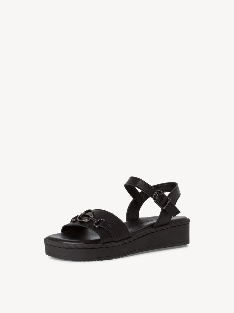 Tamaris Ledersandalette - Schwarz