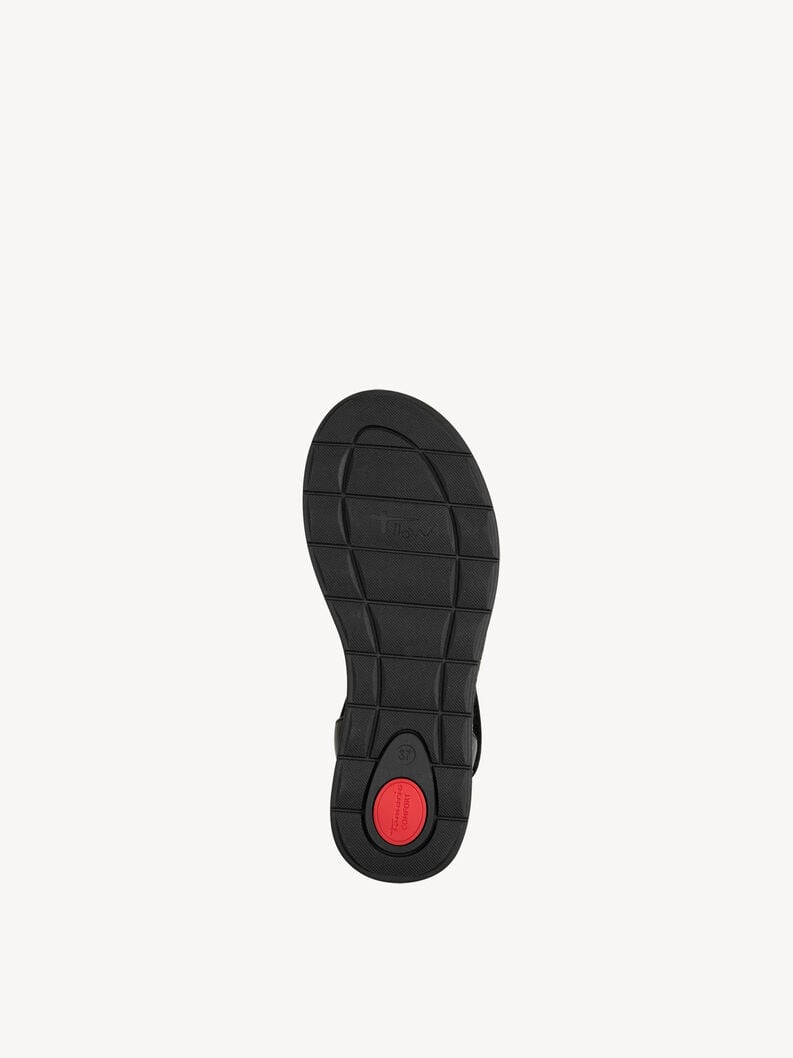 Tamaris Ledersandalette - Schwarz