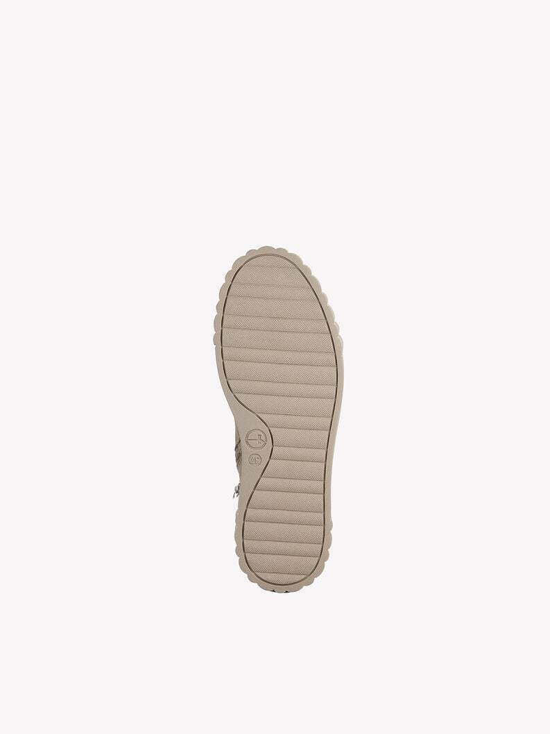 Tamaris Lederstiefelette - Beige Warmfutter