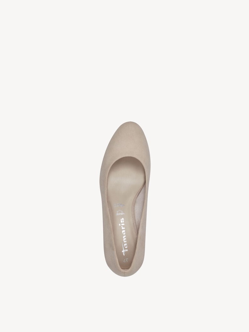 Tamaris Lederkeilpumps - Beige