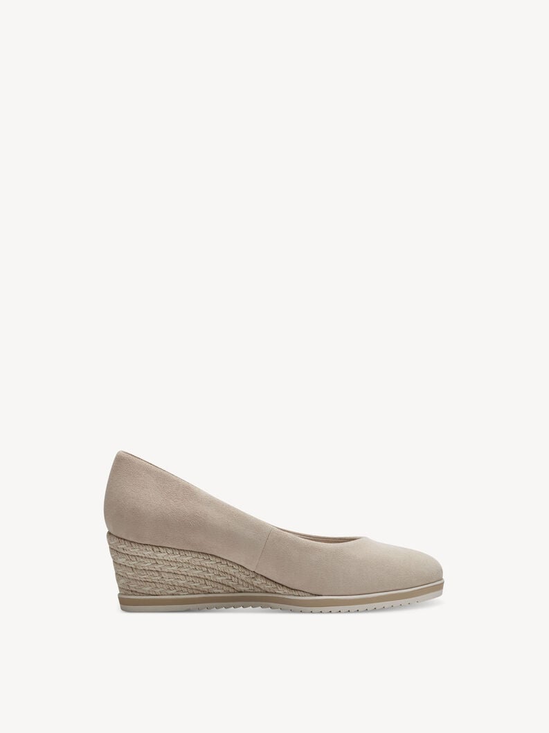 Tamaris Lederkeilpumps - Beige