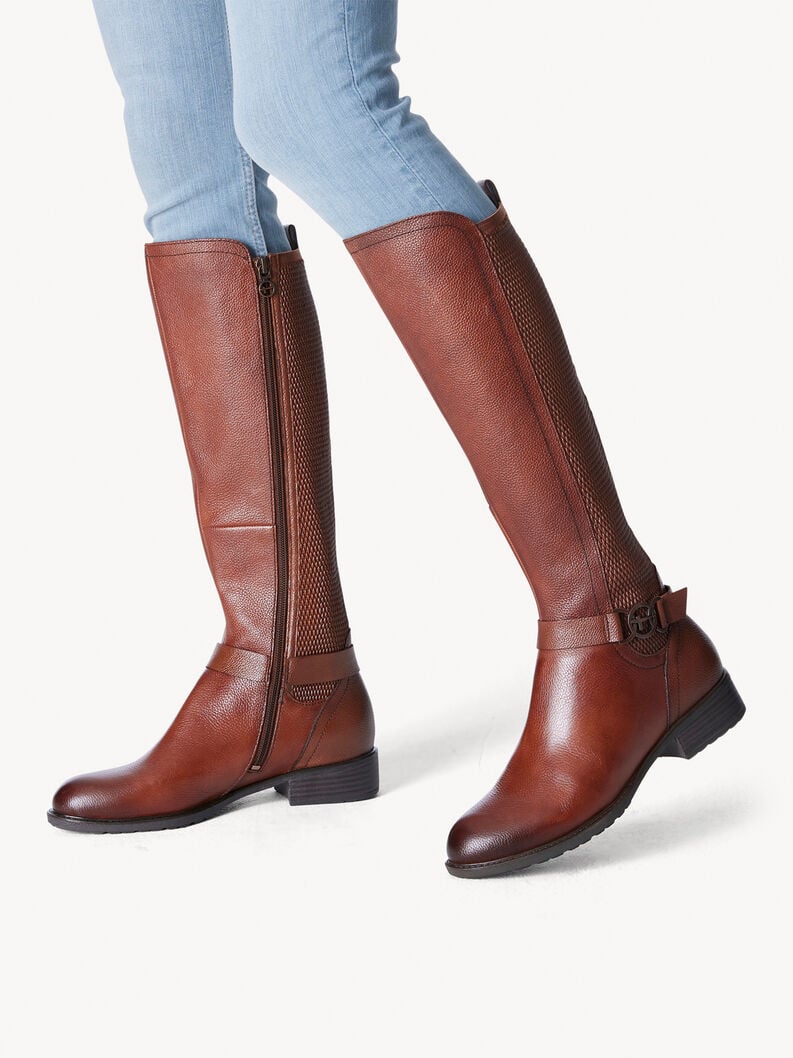 Tamaris Lederstiefel - Braun