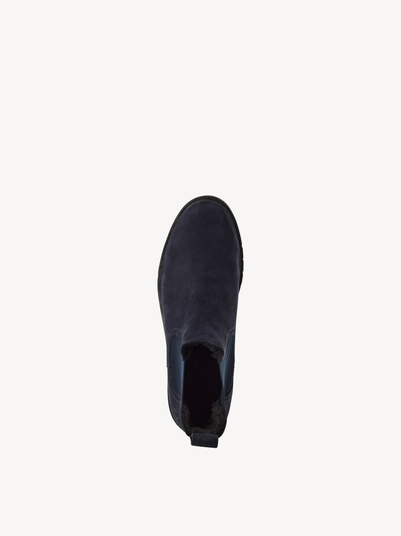 Tamaris Lederstiefelette - Blau Warmfutter
