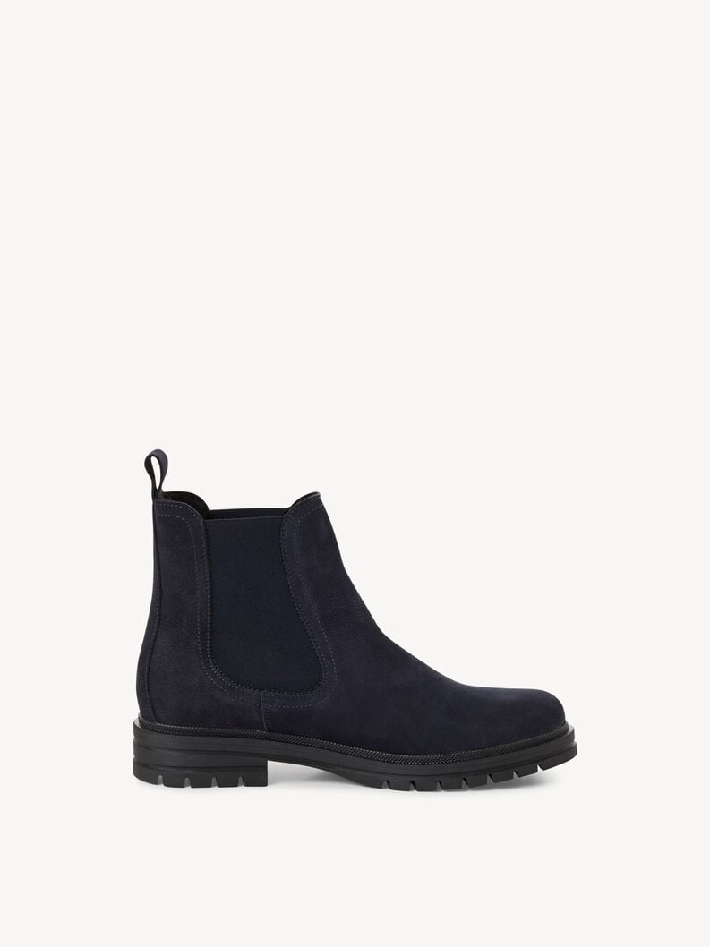 Tamaris Lederstiefelette - Blau Warmfutter