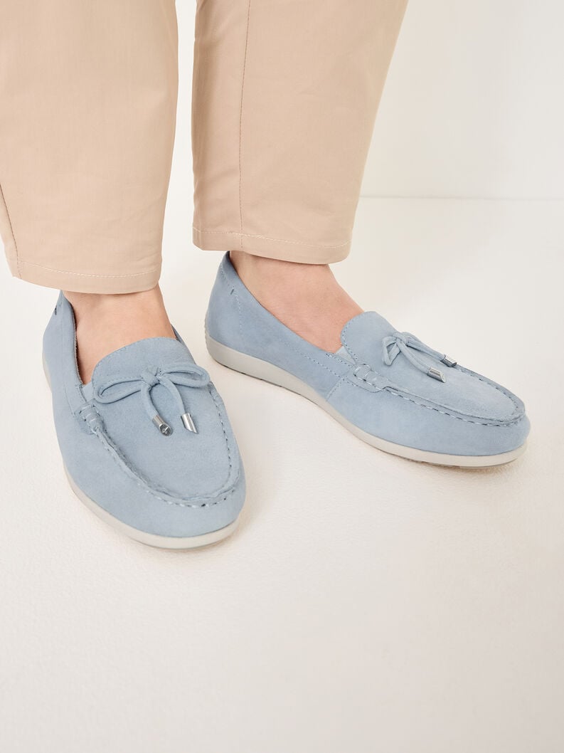 Tamaris Lederslipper - Blau