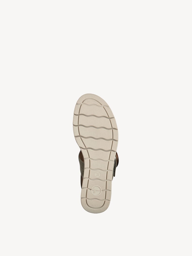 Tamaris Ledersandalette - Grün
