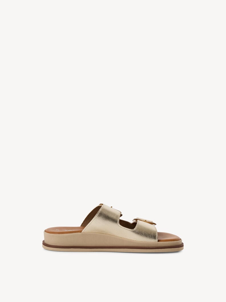 Tamaris Lederpantolette - Gold