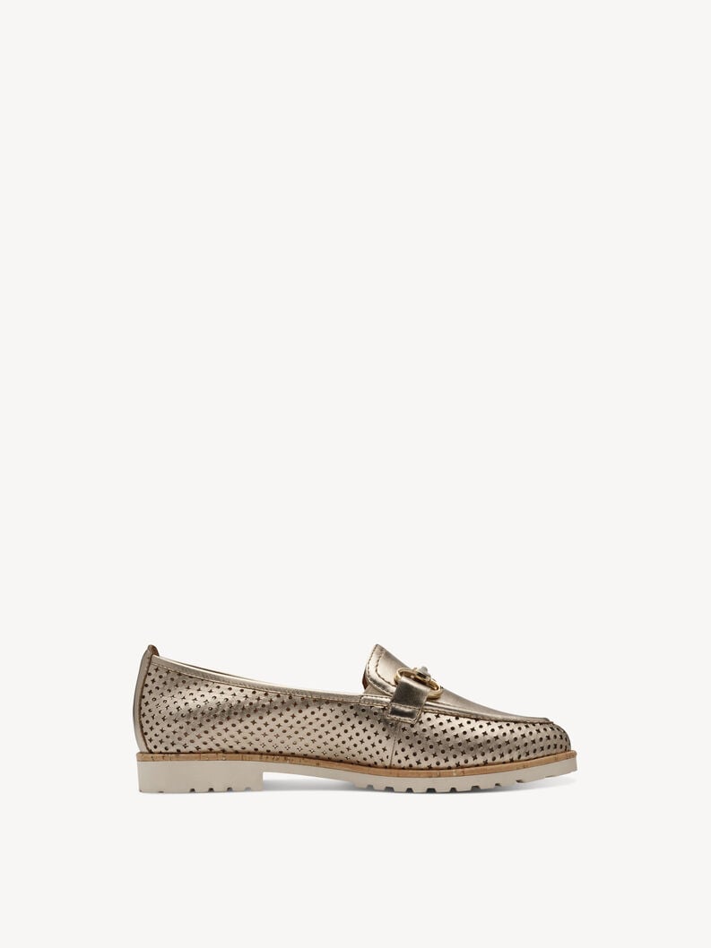 Tamaris Lederslipper - Metallic
