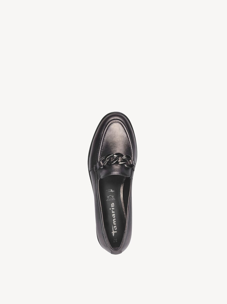 Tamaris Lederslipper - Metallic
