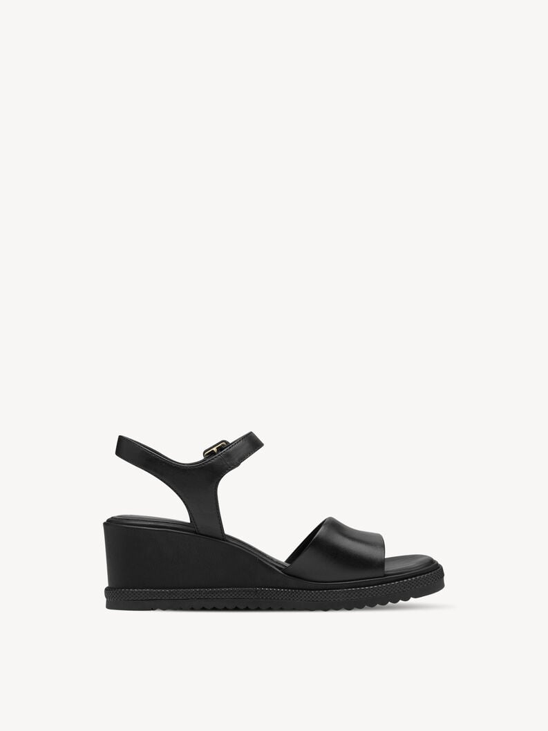 Tamaris Ledersandalette - Schwarz