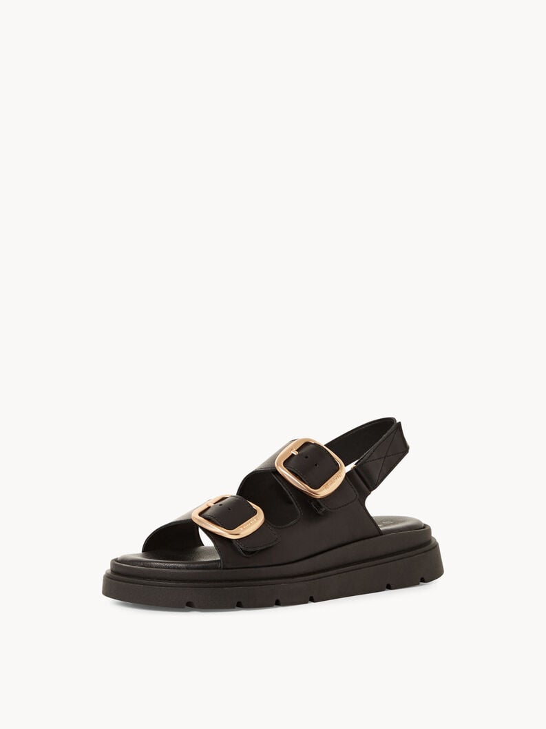 Tamaris Ledersandalette - Schwarz