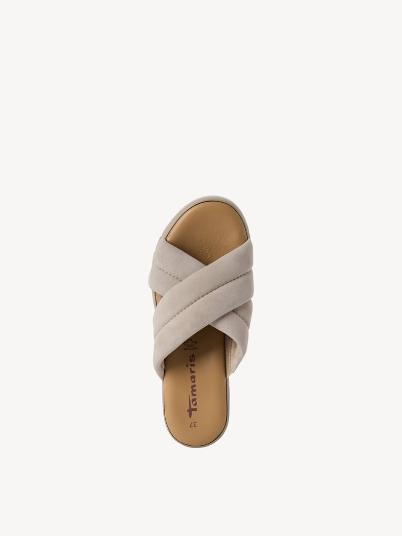 Tamaris Lederpantolette - Beige