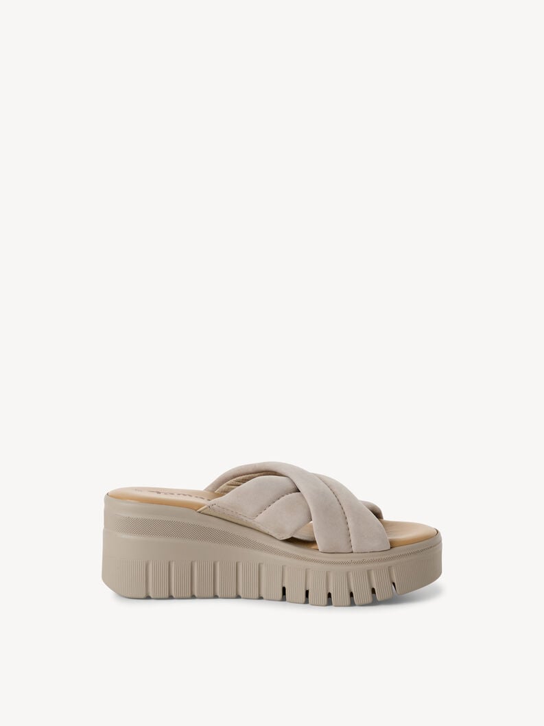 Tamaris Lederpantolette - Beige