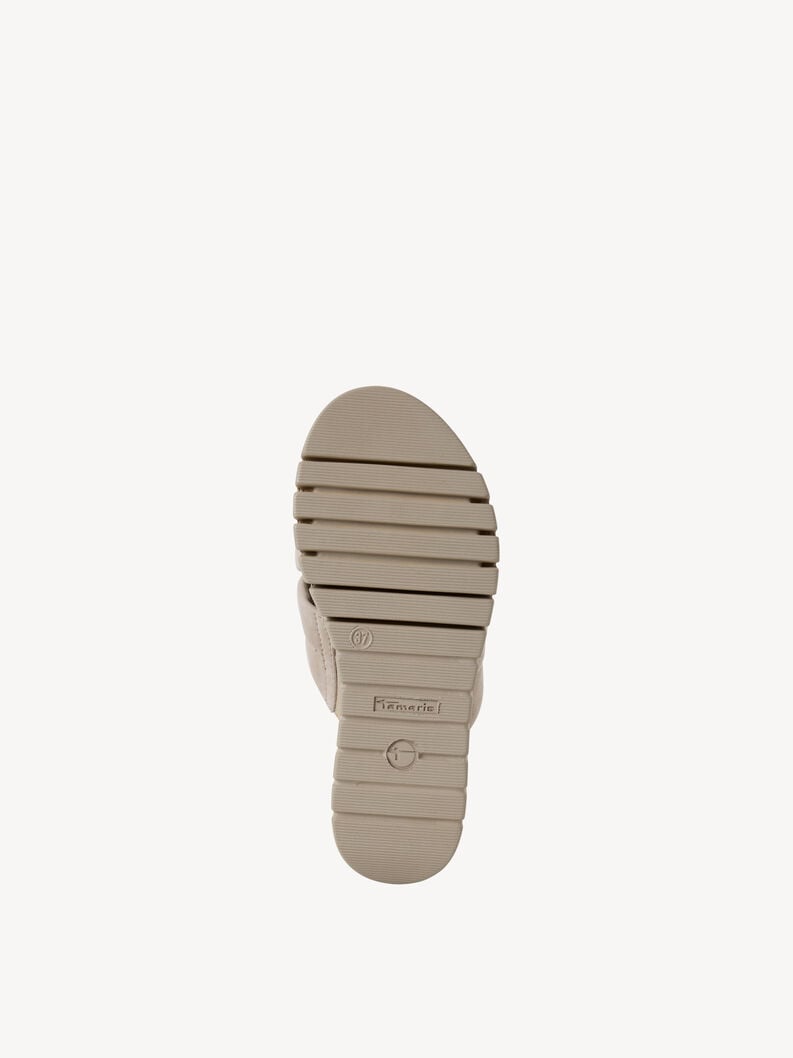 Tamaris Lederpantolette - Beige