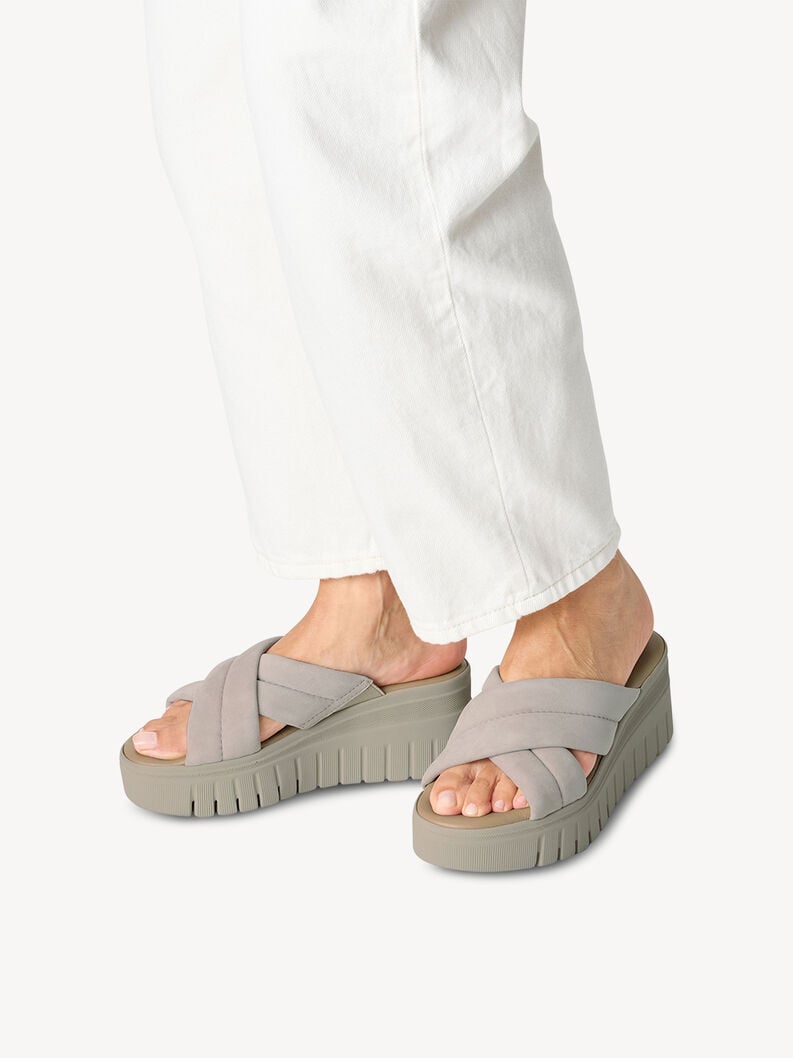 Tamaris Lederpantolette - Beige