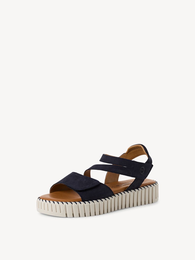 Tamaris Ledersandalette - Blau