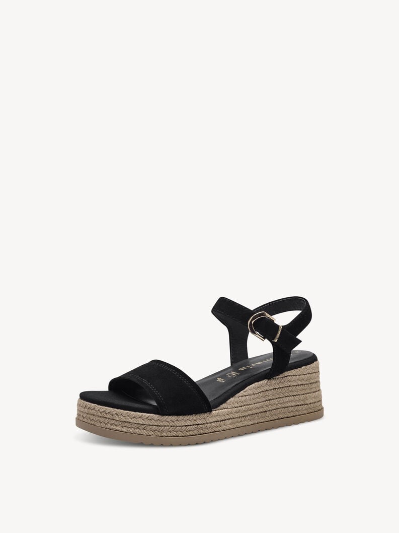 Tamaris Ledersandalette - Schwarz