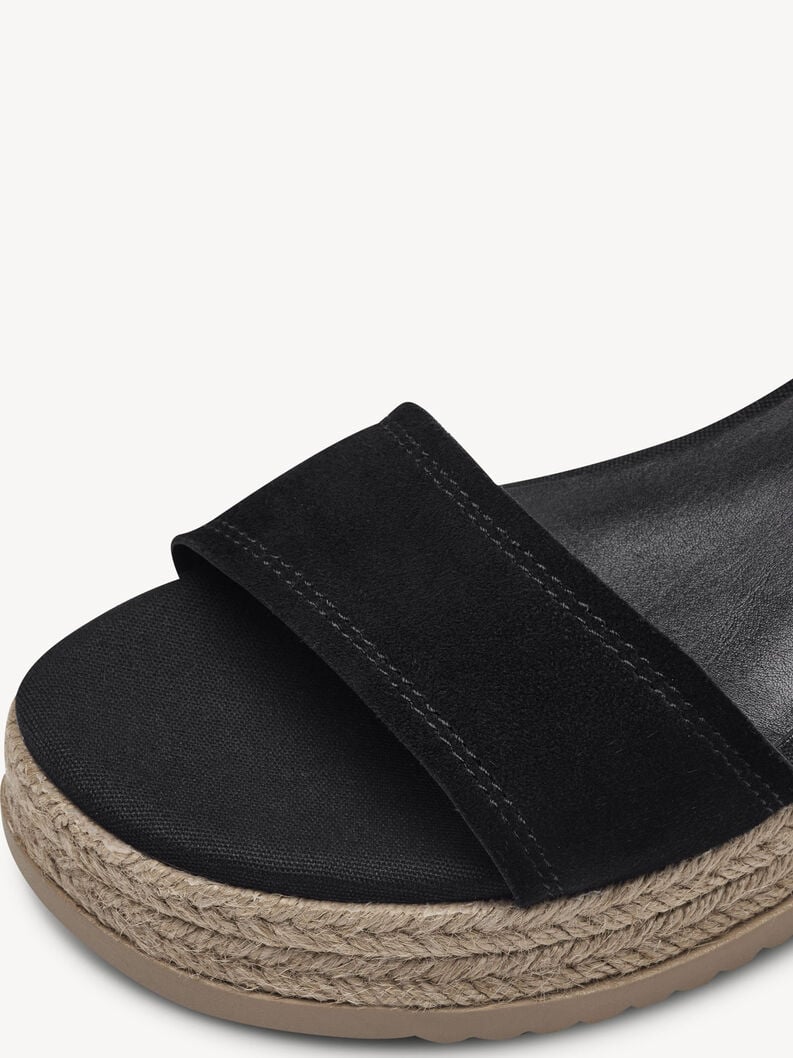 Tamaris Ledersandalette - Schwarz