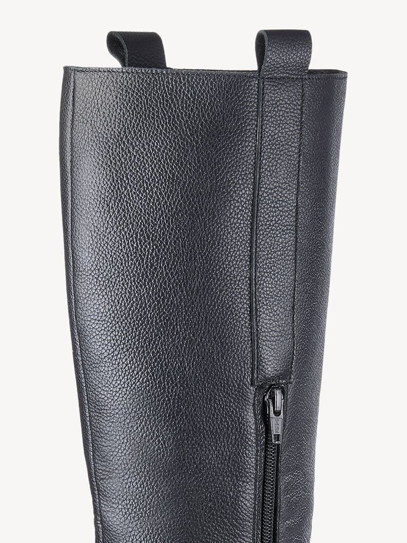 Tamaris Lederstiefel - Schwarz