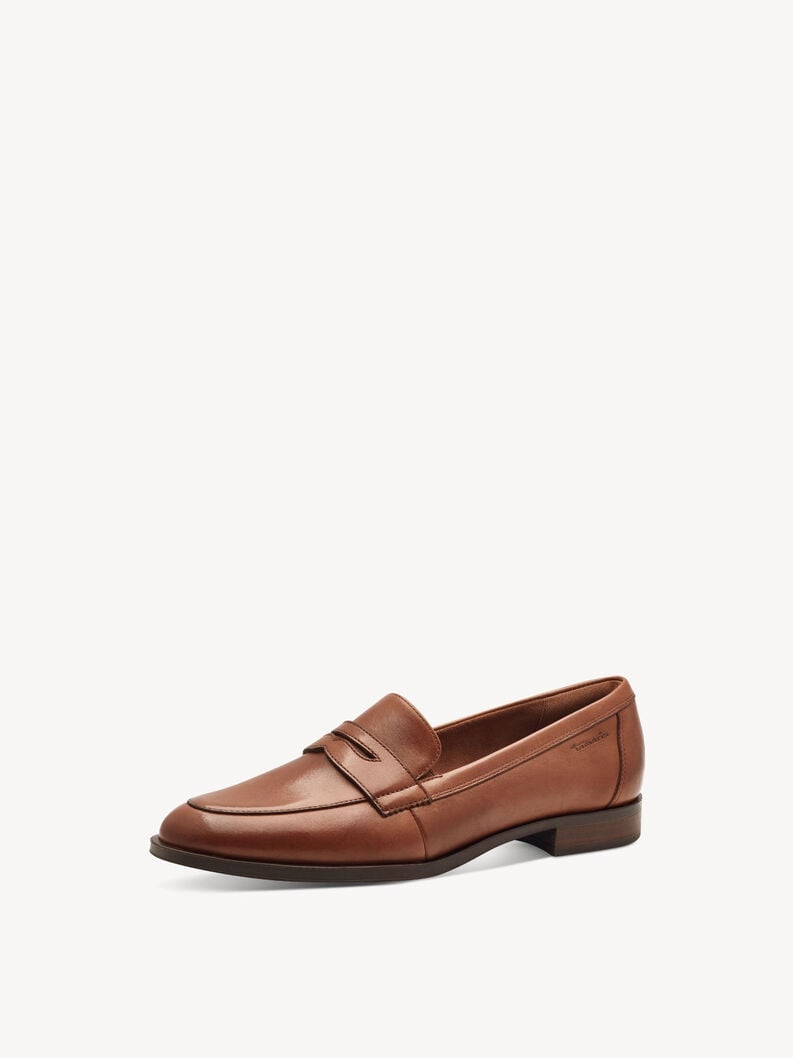 Tamaris Lederslipper - Braun