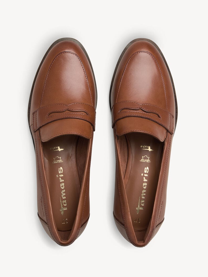 Tamaris Lederslipper - Braun