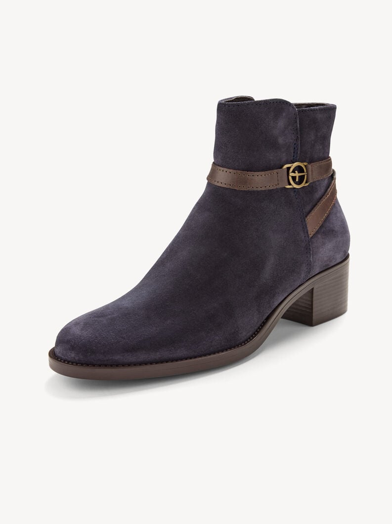 Tamaris Lederstiefelette - Blau