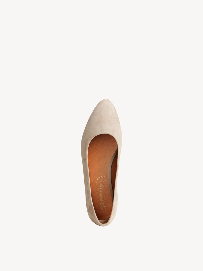 Tamaris Lederballerina - Beige