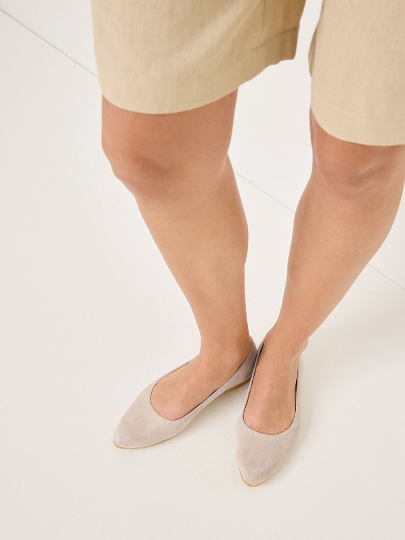 Tamaris Lederballerina - Beige