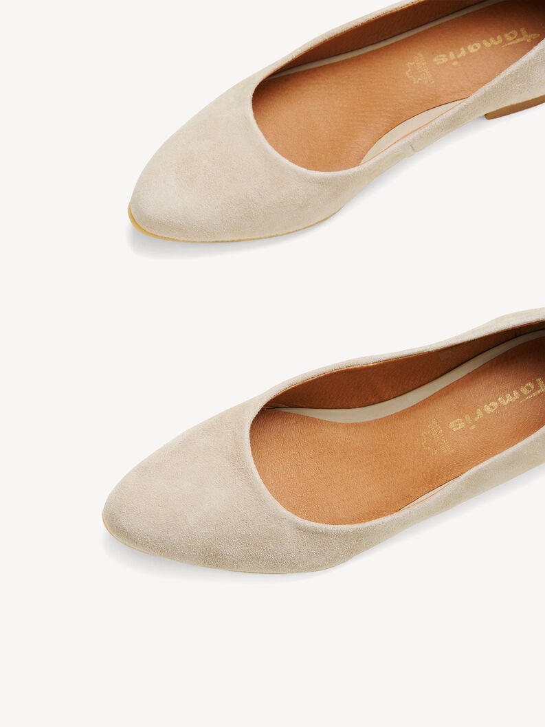 Tamaris Lederballerina - Beige