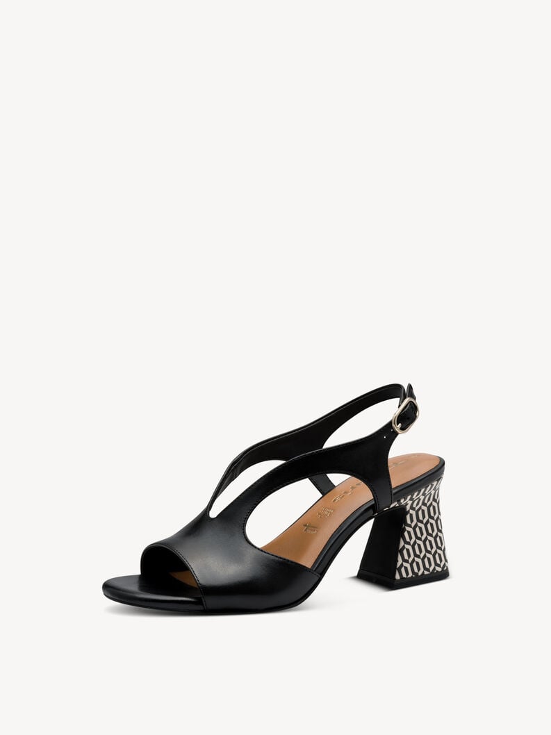 Tamaris Ledersandalette - Schwarz