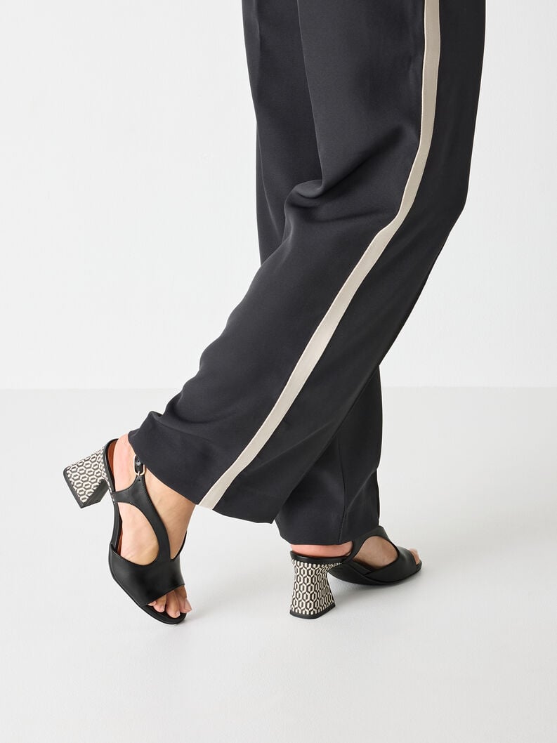 Tamaris Ledersandalette - Schwarz