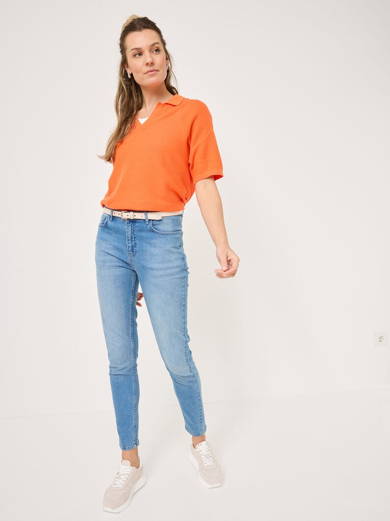 Tamaris Polo Sweater - Orange