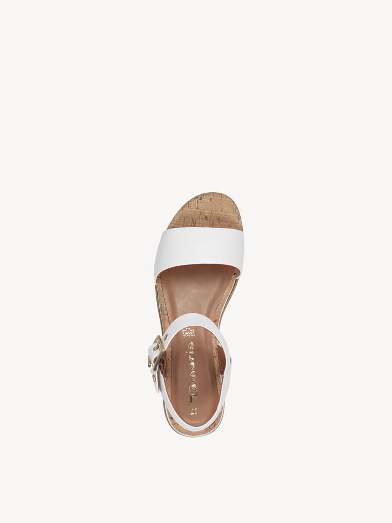 Tamaris Ledersandalette - Weiß