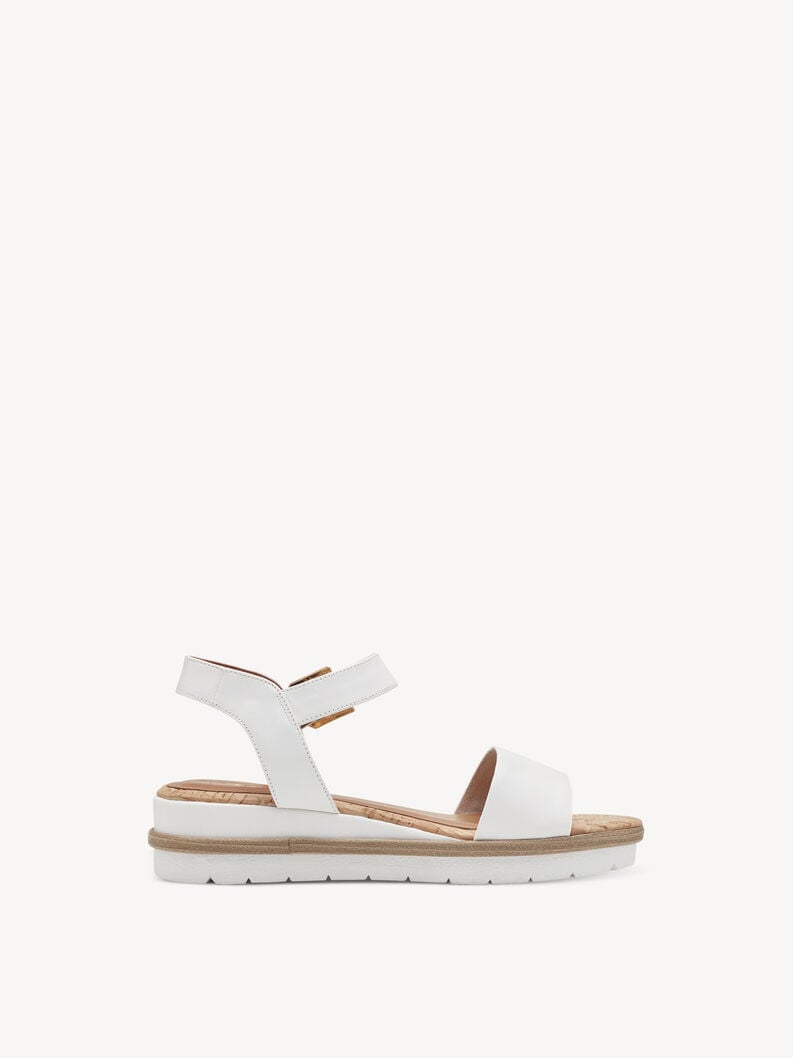 Tamaris Ledersandalette - Weiß